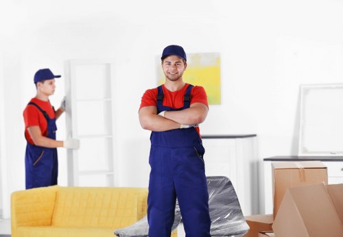 Removal team handling urgent household items in Kentish Town