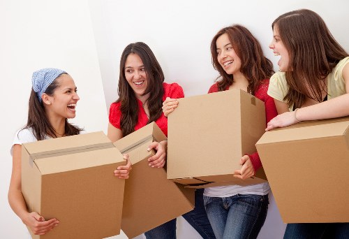 Local business move logistics in Kentish Town streets