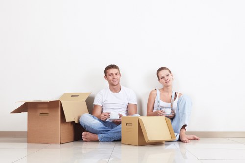 Packing and loading household items for a Kentish Town removal